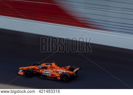May 21, 2021 - Indianapolis, Indiana, USA: FELIX ROSENQVIST (7) of Varnamo, Sweden practices for the 105th Running Of The Indianapolis 500 at the Indianapolis Motor Speedway in Indianapolis, Indiana.