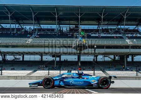 May 20, 2021 - Indianapolis, Indiana, USA: MAX CHILTON (59) of Reigate, England  practices for the 105th Running of The Indianapolis 500 at the Indianapolis Motor Speedway in Indianapolis, Indiana.