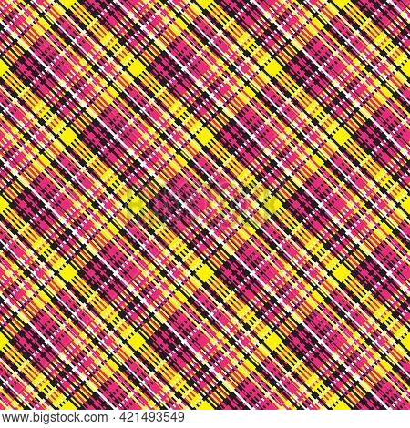 Tartan Pattern Classical. Abstract Checkered Seamless Pattern. Scottish Cage. Vector Graphics Printi