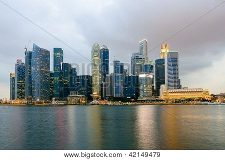 Singapur Wolkenkratzern