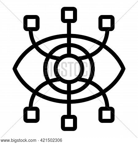 Drone Vision Icon. Outline Drone Vision Vector Icon For Web Design Isolated On White Background