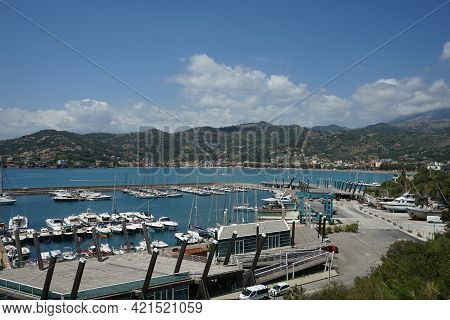 View Of The Port And City Of Sapri, Salerno - Campania