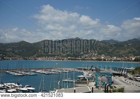View Of The Port And City Of Sapri, Salerno - Campania