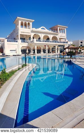 Africa, Egypt, May, 2021 - Panoramic View Of Modern Building Of The New Hotel Of Sunrise Montemare R
