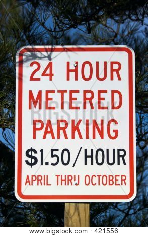 Metered Parking Sign