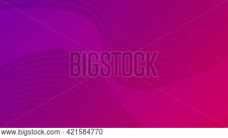 Modern Colorful Wave Curve Gradient Background. Purple Minimal Abstract Presentation Backdrop. Vecto