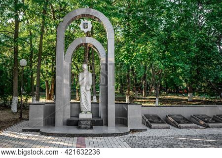 Kherson, Ukraine - July 22, 2020: Sculpture 