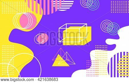 Clean Minimalist Modern Pastel Purple Geometric Background