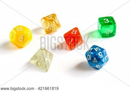 Special Colorful Dices Group For Role Playing Games.