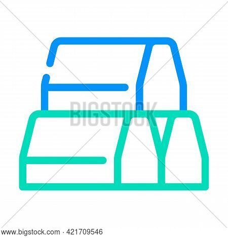 Curbs Building Material Color Icon Vector. Curbs Building Material Sign. Isolated Symbol Illustratio