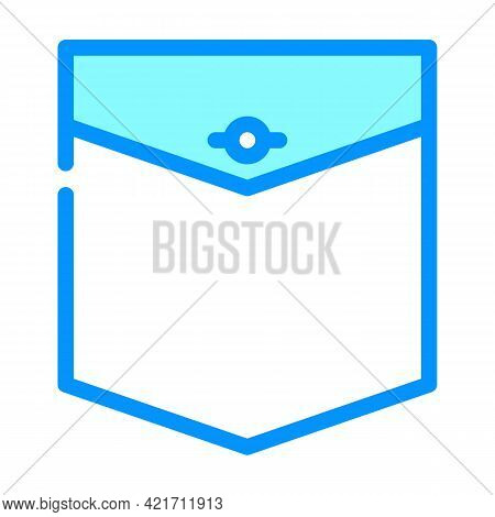 Western Pocket Color Icon Vector. Western Pocket Sign. Isolated Symbol Illustration