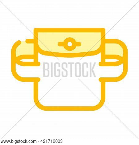 Elastic Pocket Color Icon Vector. Elastic Pocket Sign. Isolated Symbol Illustration