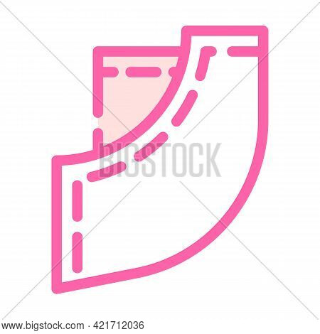 Trouser Pocket Color Icon Vector. Trouser Pocket Sign. Isolated Symbol Illustration