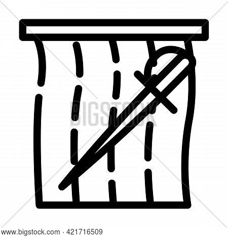 Bullfighting Spain Line Icon Vector. Bullfighting Spain Sign. Isolated Contour Symbol Black Illustra