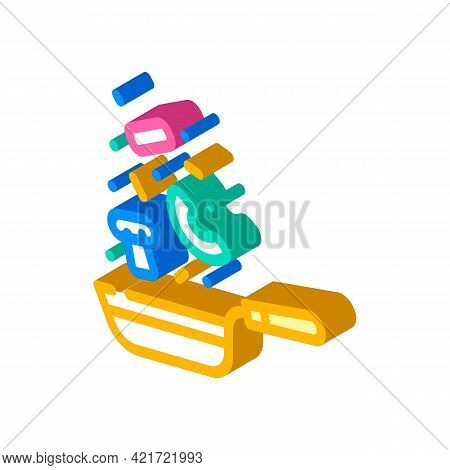 Virtuoso Cooking Isometric Icon Vector. Virtuoso Cooking Sign. Isolated Symbol Illustration