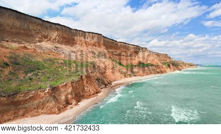 The Black Sea Coast Near The Village Of Sanzheyka In Odessa Region, Ukraine