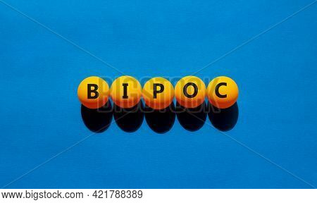 Bipoc Symbol. Abbreviation Bipoc, Black, Indigenous And People Of Color On Tennis Balls. Beautiful B