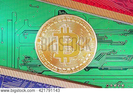 Mining. Concept For Investors In Cryptocurrency And Blockchain Technology