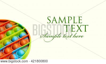 Push Pop Bubble Flexible Fidget Sensory Toy Provide Discharge And Are Good For The Development Of Ki