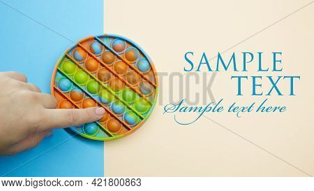 Push Pop Bubble Flexible Fidget Sensory Toy Provide Discharge And Are Good For The Development Of Ki