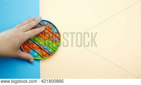 Push Pop Bubble Flexible Fidget Sensory Toy Provide Discharge And Are Good For The Development Of Ki