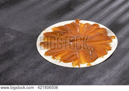 Wafers With Caramel Sauce - Traditional Colombian Dessert