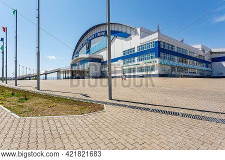 The Ice Palace Of Yerofey Arena In Khabarovsk And The Square Near It On May 18, 2021.
