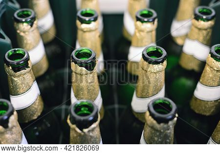 Empty Beer Bottles Recycling