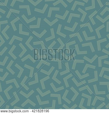 Green Chevron Geometric Theme Seamless Repeating Pattern.