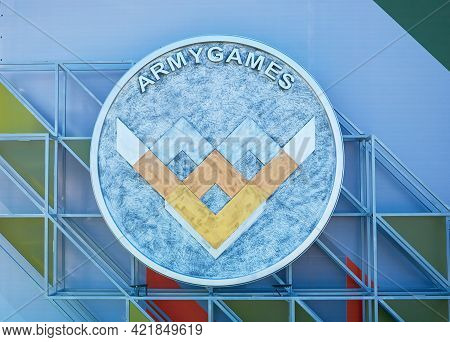Patriot Park, Moscow Region, Russia. May 22, 2021. The Logotype Of The International Army Games