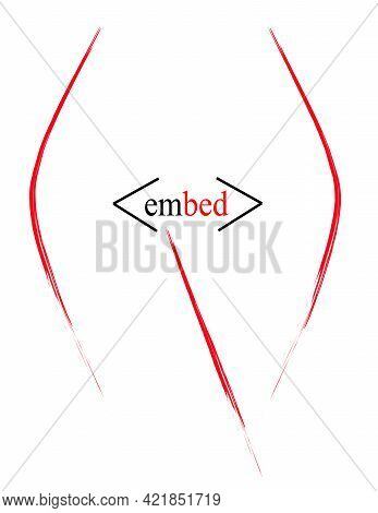A Conceptual Illustration Of A Woman's Body Inspired By Facebook And You Tube Icons