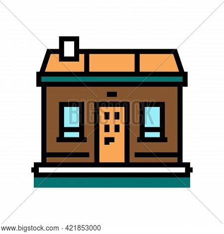 Tiny Home House Color Icon Vector. Tiny Home House Sign. Isolated Symbol Illustration