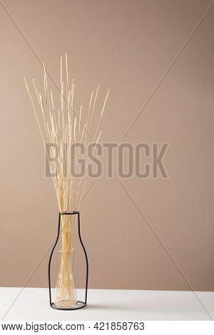Phleum Pressed. Dry Meadow Grass In A Vase