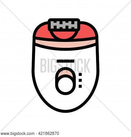 Epilator Device Color Icon Vector. Epilator Device Sign. Isolated Symbol Illustration