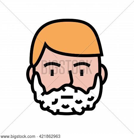 Foam For Shave On Man Face Color Icon Vector. Foam For Shave On Man Face Sign. Isolated Symbol Illus