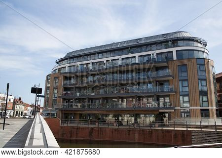 Modern Apartments Above The Coppa Club, In Maidenhead In The Uk, Taken 30th March 2021