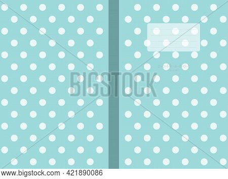 Polka Dots Small Lined Polka Dot Notebook Cover  Travel Journal Sized 6 X 9 In For120 Pages