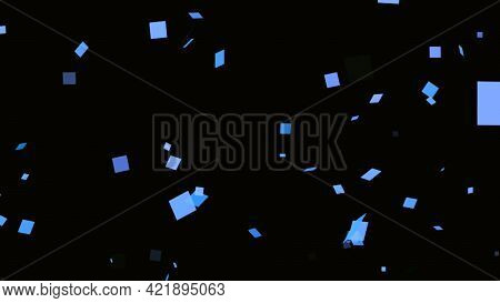 Background Of Animated Confetti Moving And Changing Color. Motion. Beautiful Animated Background Wit