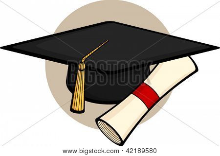 Graduation hustet mit Diplom
