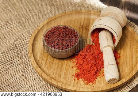 Bixa Orellana - Organic Achiote; Is A Seasoning And Food Coloring.