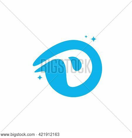 Initial Letter D Swoosh Orbit Logo Designs Vector, D Initial Logo For Kids Logo Template, Logo Symbo