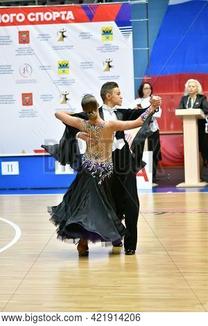Orenburg, Russia - November 02-03, 2019: Girl And Boy Dancing