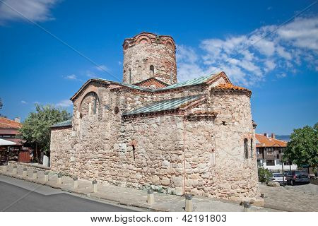 Chiesa di San Giovanni Battista nella città vecchia di Nesebăr, Bulgaria. Datata 10 ° secolo.