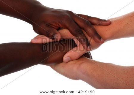 Mens mani In segno di amicizia