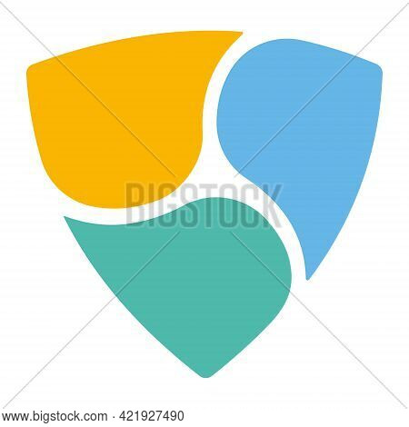 Nem Xem Token Symbol Of The Defi Project Cryptocurrency Logo, Decentralized Finance Coin Icon Isolat