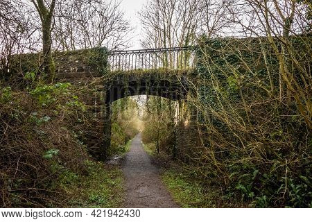 Road Bridge At Lodge Of Kelton Over The Old Paddy Line Or Galloway Railway Line At Threave Estate, C