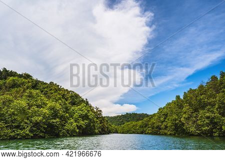 Klong Chao River On Koh Kood Island At Trat Thailand.koh Kood, Also Known As Ko Kut, Is An Island In
