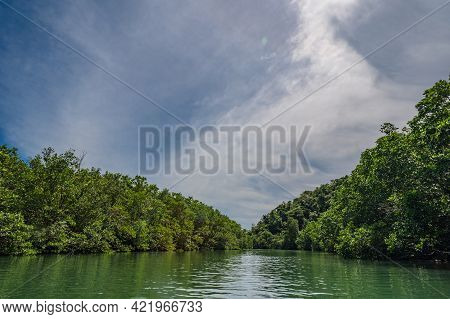 Klong Chao River On Koh Kood Island At Trat Thailand.koh Kood, Also Known As Ko Kut, Is An Island In
