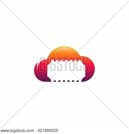 Online Ticket Logo Designs Concept Vector Template