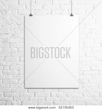 White Poster